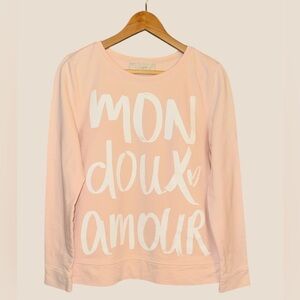 Ann Taylor Loft Pink Mon‎ Doux Amour size large